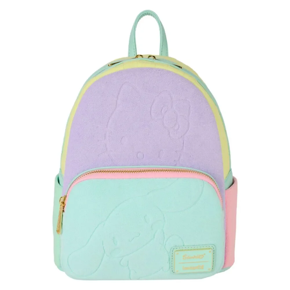 Loungefly Sanrio Hello Kitty Friends Color Block Plush Mini Backpack Pastel